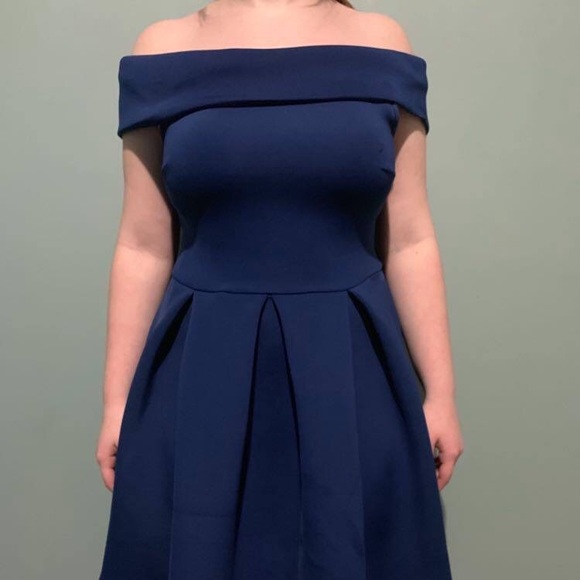 Navy blue formal dress